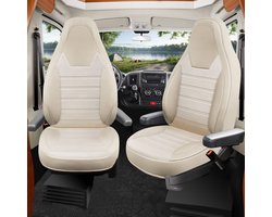 Premium Camper stoelhoezen voor Karmann Davis Lifestyle HW5 in Beige (2 losse stoelen)