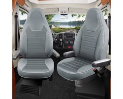Premium Camper stoelhoezen voor Karmann Davis Lifestyle HW8 in Grijs (2 losse stoelen)
