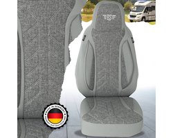 Premium Camper stoelhoezen voor Karmann Davis Lifestyle PLKT208 in Grijs (2 losse stoelen)