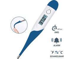 Premium Commerce® - Thermometer Baby - Lichaam - Koorts - Koortsthermometer voor volwassenen - Blauw - Incl. opbergcase!