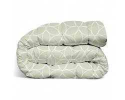 Premium Dekbed bedrukt - Zonder hoes ( 2 in 1 ) - Tweezijdig - 1 persoon -140 x 200 cm - Chicflower / ChicflowerBlue