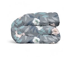 Premium Dekbed bedrukt - Zonder hoes ( 2 in 1 ) - Tweezijdig - 240 x 220 cm - Flowers / Chic Panter