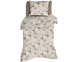 Premium flanel dekbedovertrek Dione - 140x200/220 (eenpersoons) - zeer zacht en heerlijk warm - uniek dessin - donsachtig laagje - excellente kwaliteit