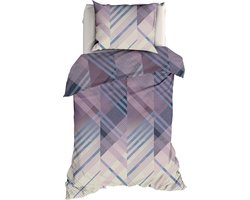 Premium flanel dekbedovertrek Maia - 140x200/220 (eenpersoons) - zeer zacht en heerlijk warm - uniek dessin - donsachtig laagje - excellente kwaliteit