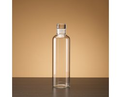 Premium Glazen Waterfles – Handgeblazen & Borosilicaatglas – 500ml - Vaatwasserbestendig