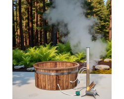 Premium Houtgestookte Zwembad- & Spa Verwarming – Draagbare Buiten Houtkachel met Roestvrijstalen Titanium Spiraal & Warmtewisselaar – Voor Buitenbaden, Hot Tubs & Whirlpools Yesdeals