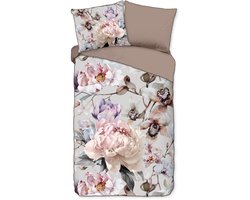 Premium katoen/satijn dekbedovertrek Nikita - 140x200/220 (eenpersoons) - subtiele glans - chique en luxe uitstraling - rondom bies - heerlijk zacht en soepel - huidvriendelijk en duurzaam - optimale slaapcomfort