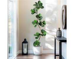 Premium Kunstplant in pot -210 cm Kunst plant - Nep planten voor Binnen en Buiten - Kamer Decoratie - Nepplanten Kunstplanten Boompje