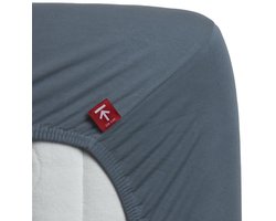 Premium lycra jersey hoeslaken blauw - 140x200/210/220 (tweepersoons) - zeer zacht en comfortabel - extra rekbaar en hoge hoeken - ideale pasvorm - optimaal slaapcomfort
