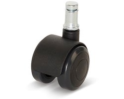 Premium meubelwiel, met kap, 40mm, PU met stift 11x20mm