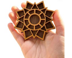 Premium - Miniatuur Display Plank Decoratieve Houten Kristallen Stenen Snuisterij Sieraden Display Stand