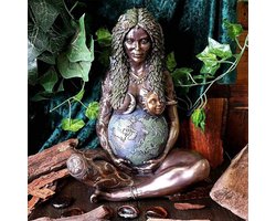 Premium Mother Earth Beeldje - Woondecoratie - Decoratieve Accessoires - Cadeau - Ornament - Tuin Decoratie - Gaia