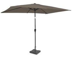 Premium Parasol 200x300cm - Duurzame Tuinparasol met Inclusief Parasolvoet - UV Bescherming - Verstelbaar - Taupe