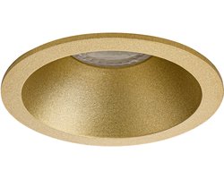 Premium platte Inbouwspot Reiner Goud Verdiepte ronde spot Extra Warm Wit (2700K) Met RTM Lighting LED