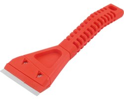 Premium Rode Behangkrabber met Brede Schraper – Lengte Krabber 25cm – Breedte Schrapermes 9cm | Gebruik voor Schrapen van Behang, Lijm Residu, Losse Verf, Vinyl en Tegels | Behangafsteker | Behangschraper Mes | Afsteekmes | Behangen