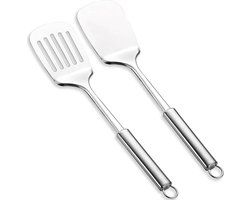 Premium Roestvrijstalen Spatelset voor Bakken en Koken, Hittebestendig en Vaatwasmachinebestendig