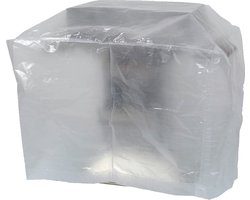 Premium Transparante Barbecue Hoes van Naturn Living - 60 x 60 x 125 cm - Duurzaam, Weerbestendig en Beschermend - BBQ Afdekking met Heldere PVC Coating voor Maximale Zichtbaarheid en Langdurige Bescherming tegen Weersinvloeden