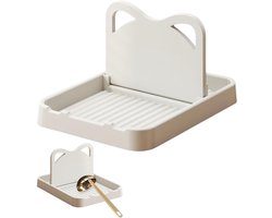 Premiumdesign Spatelhouder - Lepelhouder Aanrecht - Keukengerei Houder - Keuken Accessoires - Keuken Organizer - Aanrecht Organizer - BPA-vrij - Beige
