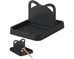 Premiumdesign Spatelhouder - Lepelhouder Aanrecht - Keukengerei Houder - Keuken Accessoires - Keuken Organizer - Aanrecht Organizer - BPA-vrij - Zwart