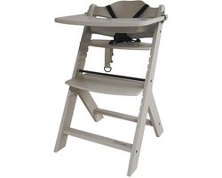 Prénatal Houten Kinderstoel Evan - Meegroeistoel - Vanaf 6 maanden - Taupe bruin