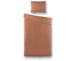 Presence Dekbedovertrek Egyptisch Katoen Uni - Brique - 140x260