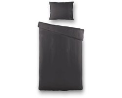Presence Dekbedovertrek Egyptisch Katoen Uni - Donker Grijs - 140x260