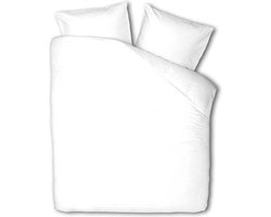 Presence Plain Percale Dekbedovertrek - Tweepersoons - Wit - 200x200 cm - Percale katoen