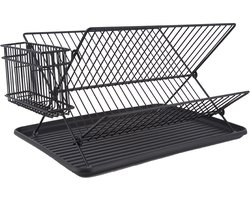 Present Time Afdruiprek Classic - Mat Zwart IJzer - 36,5x29,5x23,5cm - Scandinavisch