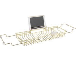 Present Time Badrek Caddy - IJzer verguld - 61-81x18x7cm - Scandinavisch