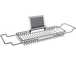 Present Time Badrek Caddy - IJzer Zwart - 61-81x18x7cm - Scandinavisch