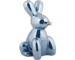 Present Time - Beeld Konijn Large - Dark blue plated