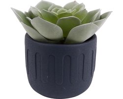 Present Time Bloempot Drips 13 X 11 Cm Beton Blauw