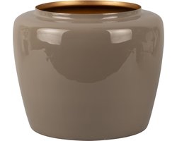 Present Time Bloempot Grand - Grijs - Ø25x20 cm - Modern,Scandinavisch