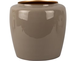 Present Time Bloempot Grand - Grijs - Ø25x23,5 cm - Modern,Scandinavisch