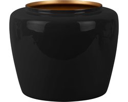 Present Time Bloempot Grand - Zwart - Ø25x20 cm - Modern,Scandinavisch