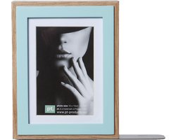 Present Time Boekensteun en Fotolijst in 1 – Voor in de Boekenkast – Designed by Studio stijll – Afmeting 17x22cm – Blauw