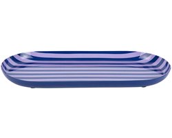 Present Time Dienblad Animado Oval Large - Kobaltblauw - 38x18x2.5cm - Modern