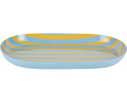 Present Time - Dienblad Animado Oval Small - Geel - 25x15x2,5 cm