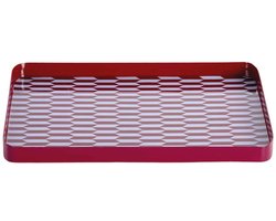 Present Time Dienblad Salerno - Bordeauxrood - 30x20x2cm - Scandinavisch
