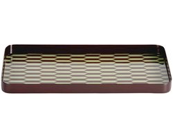 Present Time Dienblad Salerno - Chocoladebruin - 30x15x2cm - Scandinavisch