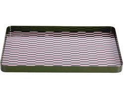 Present Time Dienblad Salerno - Diepgroen - 35x25x2cm - Scandinavisch