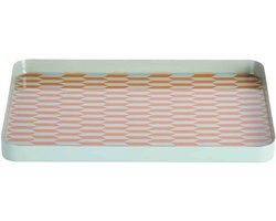 Present Time Dienblad Salerno - Oranje - 30x20x2cm - Scandinavisch