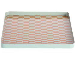 Present Time Dienblad Salerno - Oranje - 30x30x2cm - Scandinavisch