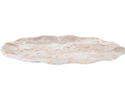 Present Time Dienblad Waved Oval - Bruin - Bruin - 40x25x3cm - Scandinavisch