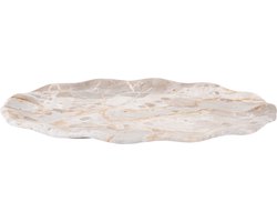 Present Time - Dienblad Waved Oval Large - Bruin