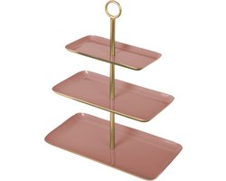 Present Time Etagere Festive - Roze - 31x16x36cm