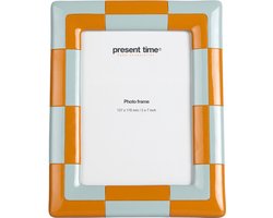 Present Time - Fotolijst Firenze - Oranje/Blauw - 18,2x23,3x1,6 cm