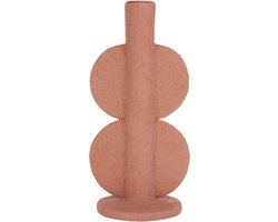 Present Time Kandelaar Double Bubble - Terracotta - 11x9,5x22cm - Modern