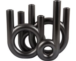 Present Time - Kandelaar Rings Large - Metallic dark grey