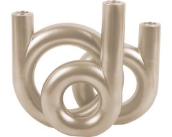 Present Time Kandelaar Rings Medium - Goud - 18x12x20cm - Scandinavisch